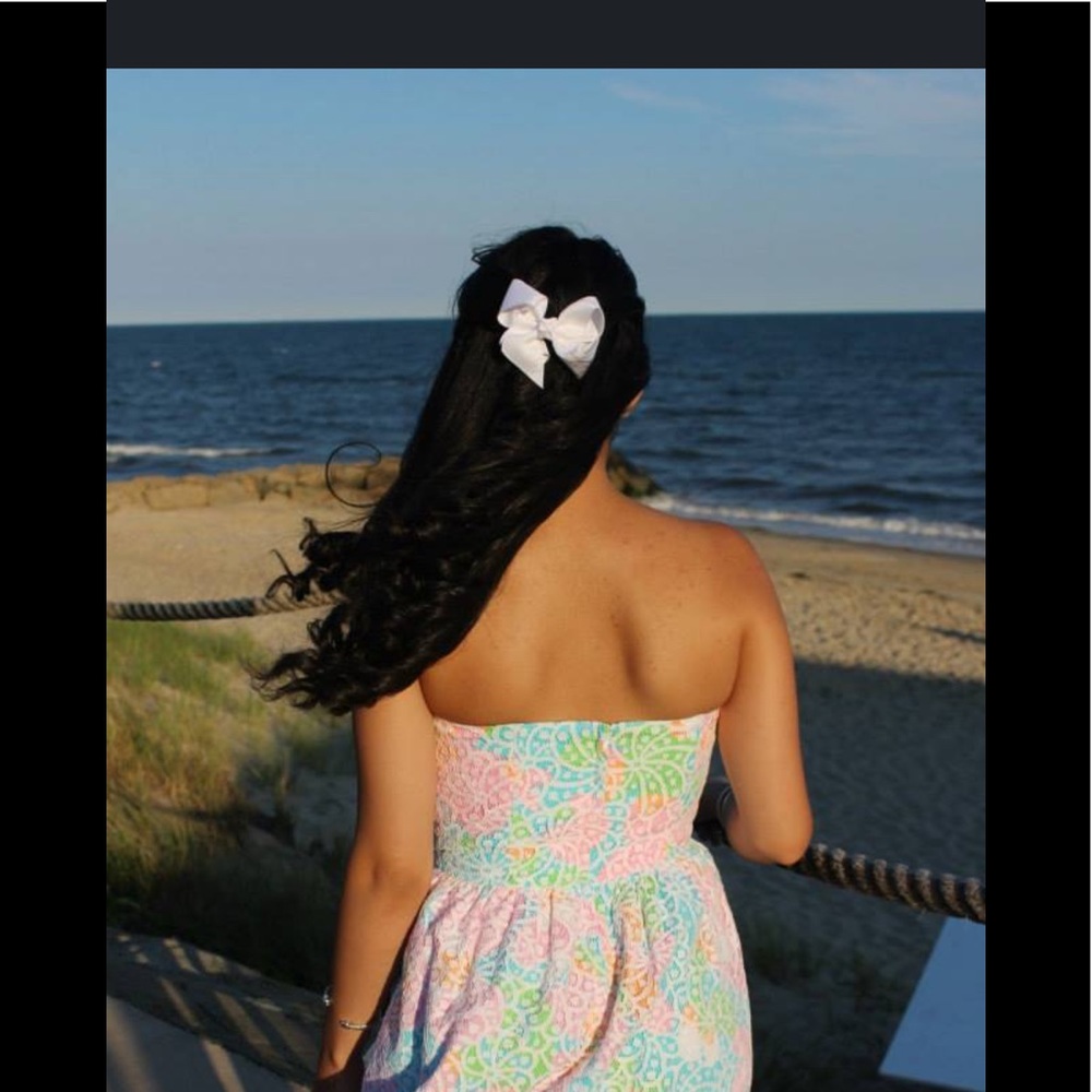 LILLY PULITZER LOTTIE STRAPLESS LACE DRESS - Picture 3 of 7